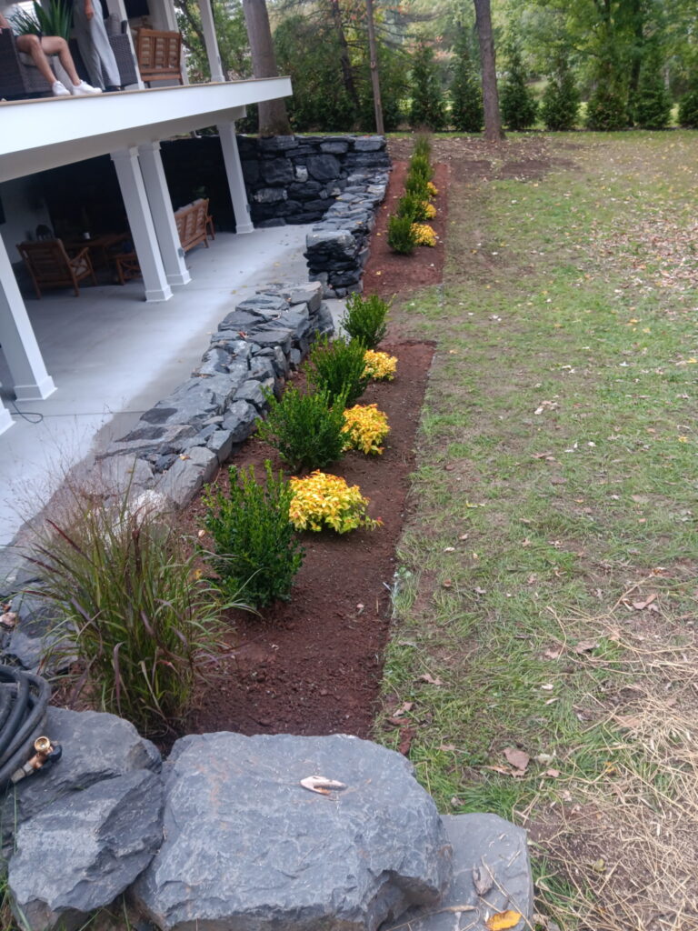 Custom Retaining Wall Complete