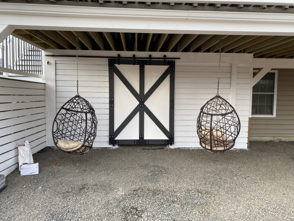 Doylestown Backyard Oasis Shed w/ Custom Barn Door